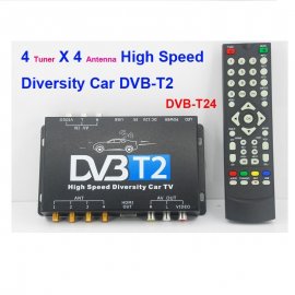 Tuner TV auto Digital DVB-T2 cu 4 antene EDT-DVBT24