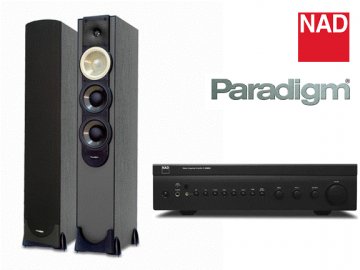 NAD 326BEE + Paradigm Monitor 7